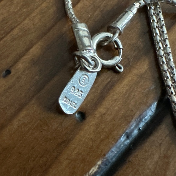 Roman Glass Sterling necklace - Picture 8 of 10